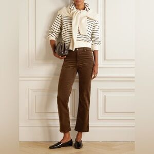 Frame Crop Corduroy Pants